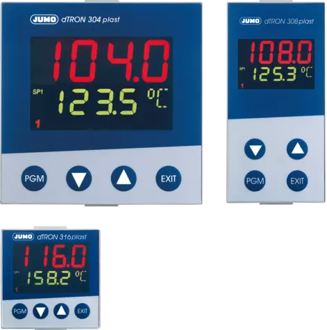 JUMO dTRON 304/308/316 plast - Regulator temperatury PID dla przemysłu tworzyw sztucznych