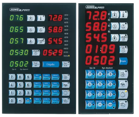 JUMO LPF-100 a JUMO LPF-200 - Tříkanálový programový regulátor