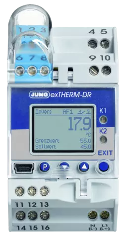 JUMO exTHERM-DR - 两位式控制器（输入符合 ATEX  Ex (ia) ）